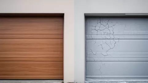 Brama garażowa okleina czy malowana