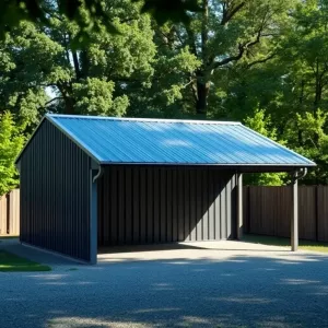 Garaż blaszany z wiatą cena