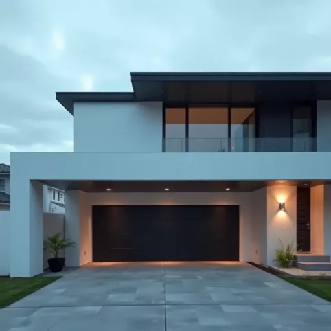 Projekt domu z cofniętym garażem